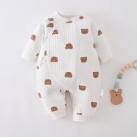 Bodysuit Para Niños Y Niñas Nuevos Otoño Invierno Ropa De Algodón Grueso Para Bebé 0-6M Prenda Diaria Para El Hogar - details 10