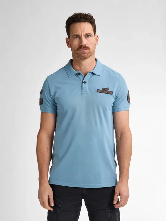 Hombre Marcas Petrol Industries Polos Ropa  Polo con parches -Petrol Industries- POL946 azul palido - 1