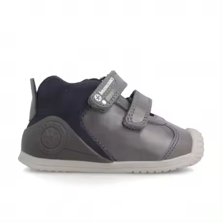 Deportivos de piel y serraje con dos velcros de Biomecanics - 1