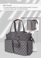 Bolsa de pañales para bebé, hospital para mujeres embarazadas, bolsa para enfermera recién nacida, bolsa impermeable adecuada para madres y bebés para viajar - details 15