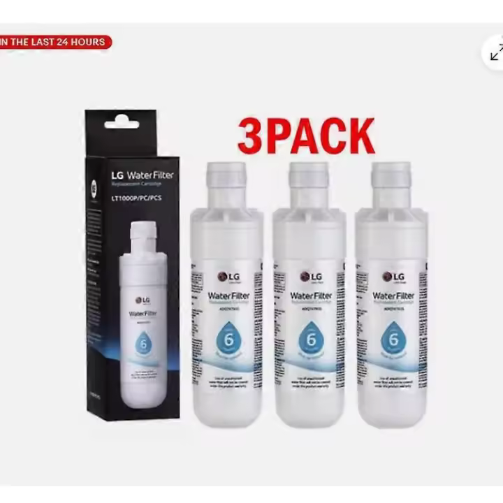 3-PACK LG-LT1000P ADQ747935 Refrigerator Water Filter Replacement UK - 1