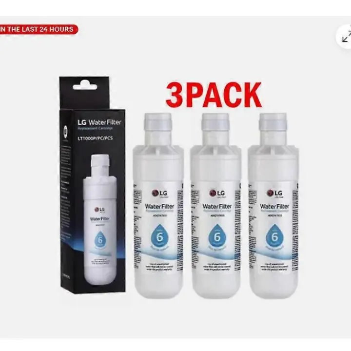 3-PACK LG-LT1000P ADQ747935 Refrigerator Water Filter Replacement UK - 1