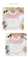 Body de DOT de Algodón para Bebe, mono de manga Corte para Niña, ropa de Verano para Niño recién nacido de 0 a 18M, Monos con volantes a la moda - details 7