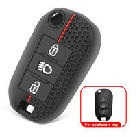Funda De Llave De Coche En Silicona Para Citroen C5 C3 C4 C8 Berlingo Peugeot Partner Rifter 208 308 508 407 2008 3008 Expert - details 1