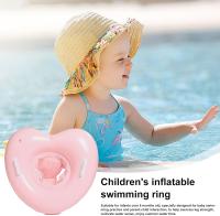 Anillo de piscina inflable portátil en forma de corazón con Asas, tubo de Natation inflable para Bebés, accesorio de juego Acuático, Ayuda para Nadar Segura y moda - details 1