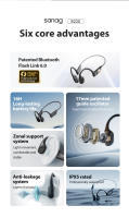Sanag B22s Auriculares De Conducción Ósea 16Horas De Reproducción IPX5 Impermeable Bluetooth5.3 Campo De Sonido Espacial Dinámico - details 1