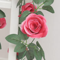 105cm Rosas Artificiales En Valla De Rotura Decoración De Plantas Falsas Para Casa Accesorios De Arco Para Boda Adornos Colgantes Para Pared - details 8