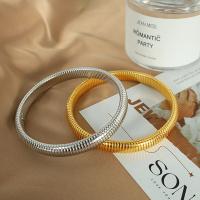 Pulsera De Acero Inoxidable Impermeable Retro Con Elasticidad Y Polvo Metálico Dorado 18K Platinado Moda Unisex Para Hombres Y Mujeres - details 7