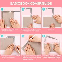 Herramienta De Cubierta De Libro 5-en-1 En Acero Inoxidable Para Marcado De Libros De Scrapbooking Regla Y Guía De Talla Para Cuaderno Y Álbum - details 0
