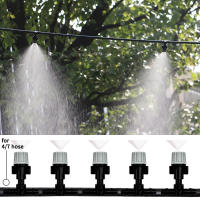 Sistema De Riego Automático Portátil 10-20M Con Rojellones De Niebla Misting Para Jardín Con Conector De Tee 4/7mm Para Patio - details 2