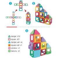 85 Piezas Bloques de Construcción Magnéticos para Niños, Juegos de Construcción de Edificios Azulejos Magnéticos Juguetes Educativos Creativos para Niños 3+ - details 9