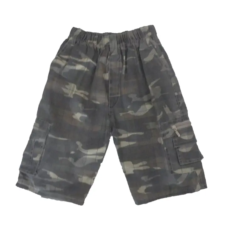 Pantalones Cortos Camuflaje niño ZSF , Verde Beige 4 años 104 - 1