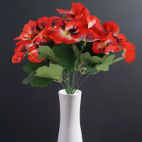 10 Cabezas De Margarita Artificial 26cm Bouquet Para Boda Fiesta Hogar Rama De Flores Artificiales Material COTON - details 4