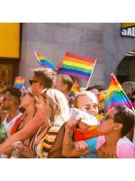 STARLEY - Pack  Banderas LGBT Orgullo Gay – Bandera Arcoíris para Desfile, Madrid Pride | Tamaños 14×21 cm  30×45 cm y 90×145cm | Bandera Bisexual, Lesbiana, Transgénero, LGBTI para Decoración y Celebraciones - details 1