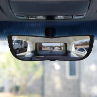 Espejo Retrovisor Para Coche Con Amplio Ángulo De Visión HD Vidrio Ovalado Para SUV Van Camión Vehículo Espejo Interior Antigolpes - details 8