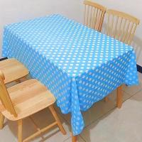 Mantel Desechable Rectangular De Polka Dot Impermeable Y Resistente Al Aceite Para Hogar Y Fiestas Material PEVA Para Restaurantes Y Hoteles - details 0