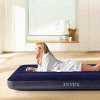 Intex Cama Colchon hinchable 99X191X25CM Altura 25 cm, Colchon hinchable Intex premium,Cama de aire inflable para camping Color Azul oficial y original calidad de confianza - details 6