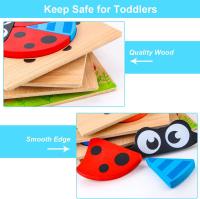 Puzzle De Madera Con Animales Y Vehículos Para Niños Y Niñas Educativo Juego De Colores Brillantes Y Formas Diferentes Regalo Para Niños De 3 a 12 Años - details 1