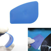 2Pcs Herramientas De Instalación De Vinilo Para Coche Limpia Pantalla Azul Suave Y Raspador Rosa Duro Para Angulos Y Ralladuras - details 0