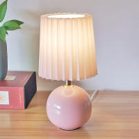 Lámpara De Mesa Contemporánea De Cerámica Para Dormitorio Lámpara De Noche Para Niñas Y Adolescentes Luz Caliente Lavable - details 0