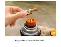 Convertidor De Estufa De Camping Al Gas Con Adaptador Montado En La Cabeza Bloqueo Automático Apagado Inmediato Para Actividades Al Aire Libre Y Escalada - details 2