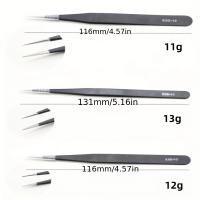 Juego De Pinzas Antiestáticas ESD De Precisión 6-Pc Herramienta Duradera De Acero Inoxidable Para Reparación Electrónica Y Modelado De Procesos - details 3