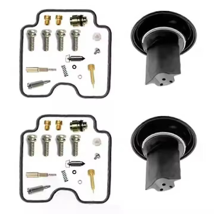 PARA Suzuki GS500 GS-E 500 GS 500 GSE500 2001-2011 Kit de Reparación Del Carburador con Diafragma Flotador - 1