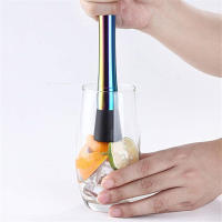 Molidor De Cócteles De Acero Inoxidable 8" Barra Herramienta Para Frutas Y Hielo DIY Bebida Barra Eco-amigable Metal - details 18