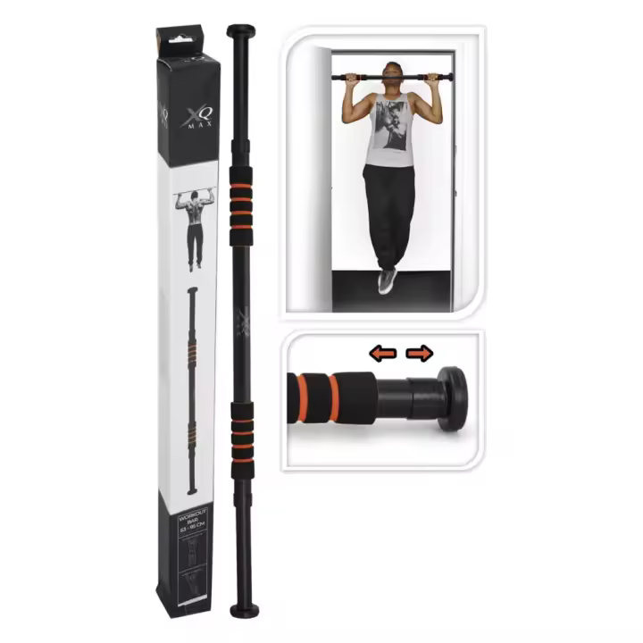 XQ Max Barra de dominadas de puerta extensible 63-95 cm - 1
