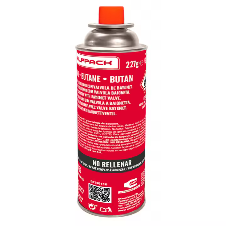 Cartucho Gas Portátil Campingaz B250 - 227g - Máxima Autonomía - 1