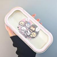 Estuche De Gafas Transparentes Chiikawa Con Diseño De Usagi Y Hachiware Resistente a La Presión Y Portátil Para Estudiantes Almacenamiento De Gafas Y Solares Accesorio De Dibujos Animados - details 1