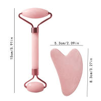 Rolo De Jade Rosa Natural Para Rostro 1 Pieza Antiarrugas Y Antiinflamación Para El Envejecimiento Y Las Arrugas Puffiness - details 3