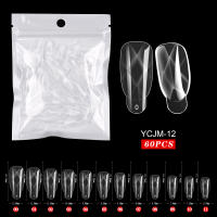 60pcs Extensiones De Uñas Falsas Art Acrílicas UV Gel Polvo Moldes De Escultura Cubiertas Completas Presión En Manicura Suministros Herramientas Para Dedos - details 18