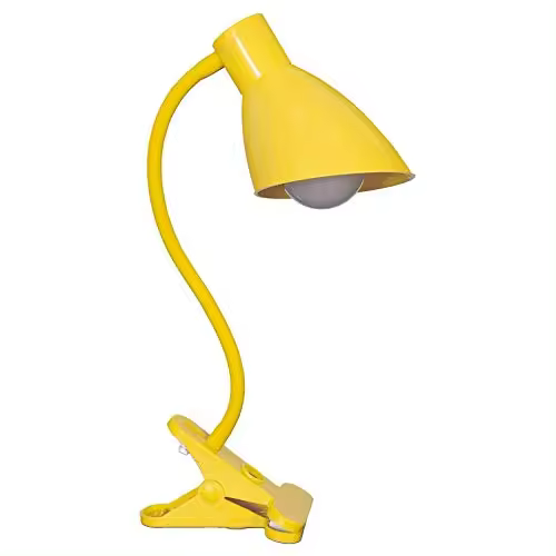 LAMPARA DE MESA DE LA MANGUERA EL MODELO PINZA COLOR AMARILLA Solo se puede utilizar bombilla LED 5w. - 1