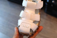 Sandalias De Cuero Para Niños Y Niñas 100% Suave Para Verano Zapatos De Playa Deportivas Princesa Con Cordones Y Cierre De Correa - details 12