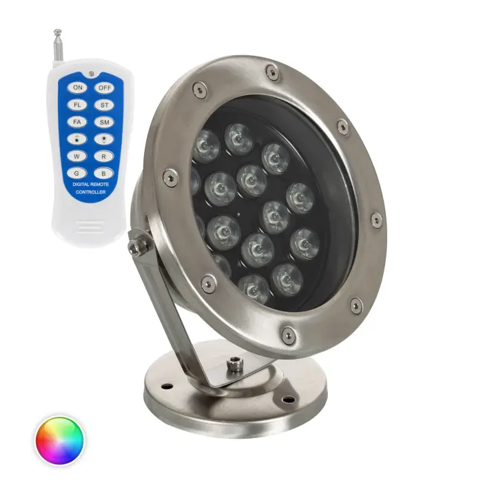 Ledkia Foco Sumergible LED RGB 15W Superficie 24V DC IP68 RGB - 1