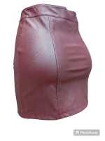 Falda de Cuero Sintético para Mujer Kellys - Elegante y Moderna - Ajustada - Cierre con Cremallera - Color Negro - Talla y Temporada Variadas - details 6