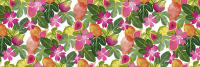 Mantel HuleHule Tex - Diseño Innovador Resistente a Manchas PVC Estampado Multicolor de Frutas y Hojas - Spring Multi - details 1