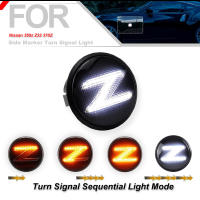 Luces De Marcador Lateral Para Nissan 370z Z34 350z Z33 2009-2020 Ambar Secuencial Señales De Giro Blancas DRL Lámparas De Parqueo ABS LED - details 3