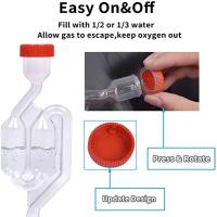 Airlock De Forma S Para Fermentación De Cerveza Y Vino Tapa De Sellado Con Válvula Y Grommets De Grado Alimenticio Para Carboys Y Botellas De Uso Doméstico - details 1