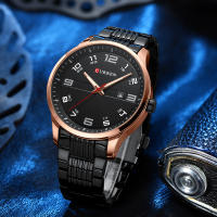 Reloj De Pulsera De Lujo Para Hombres CURREN De Acero Inoxidable Con Movimiento De Cuarzo Manos Luminosas Fecha Automática Estilo Casual - details 12