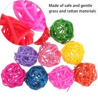 Juguete De Masticación Para Pájaros 50 PCS Bola De Rotura Para Periquito Juguete Divertido De Masticar Hierba Y Vines Para Acuario - details 2