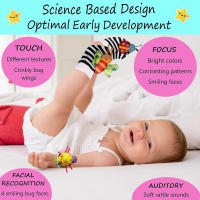Juego De 4 Relojes Para Bebés Con Pulseras Y Calcetines Juguete Educativo De Sonido Para Niños Recién Nacidos a 6 Años - details 3