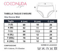 Braguitas para Mujer Brazilian Ropa Interior COCONUDA, Art. 204/704 Pack de 6 y 12 - details 2