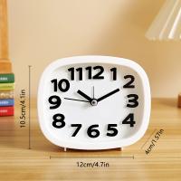 Mini Reloj De Alarma Silencioso Para Cama Y Escritorio Decoración Para El Hogar Regalos Para Niños Portátil Y Elegante - details 3