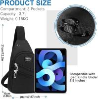 Bolso bandolera impermeable para hombre y mujer, ligero, ideal para senderismo, deporte, viajes y trabajo. - details 1