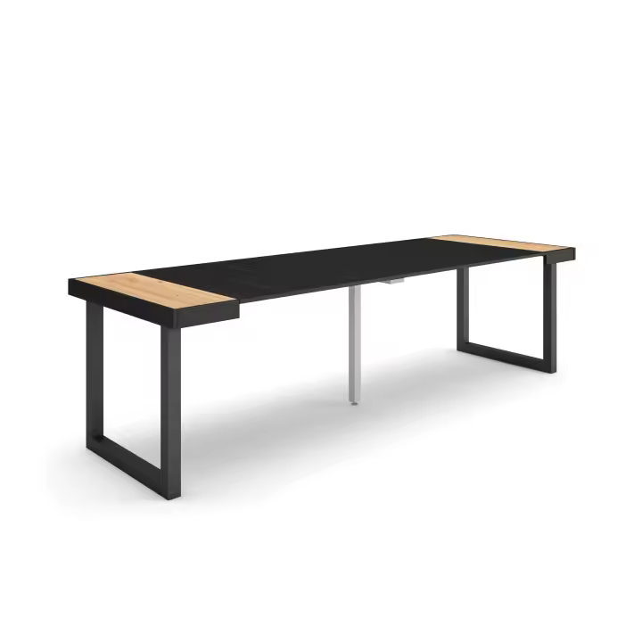 Skraut Home - Mesa Consola Extensible - Mesa Auxiliar - Tapa - 58/262x90x73cm - Práctica y Versátil - Estilo Moderno - Fácil Montaje - 1