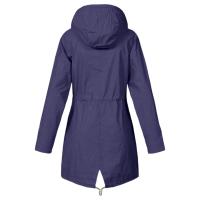 Chaqueta Impermeable Para Mujer Larga Abrigo De Lluvia Con Capucha Para Ciclismo Y Escalada Técnica De Poliéster Secado Rápido - details 38