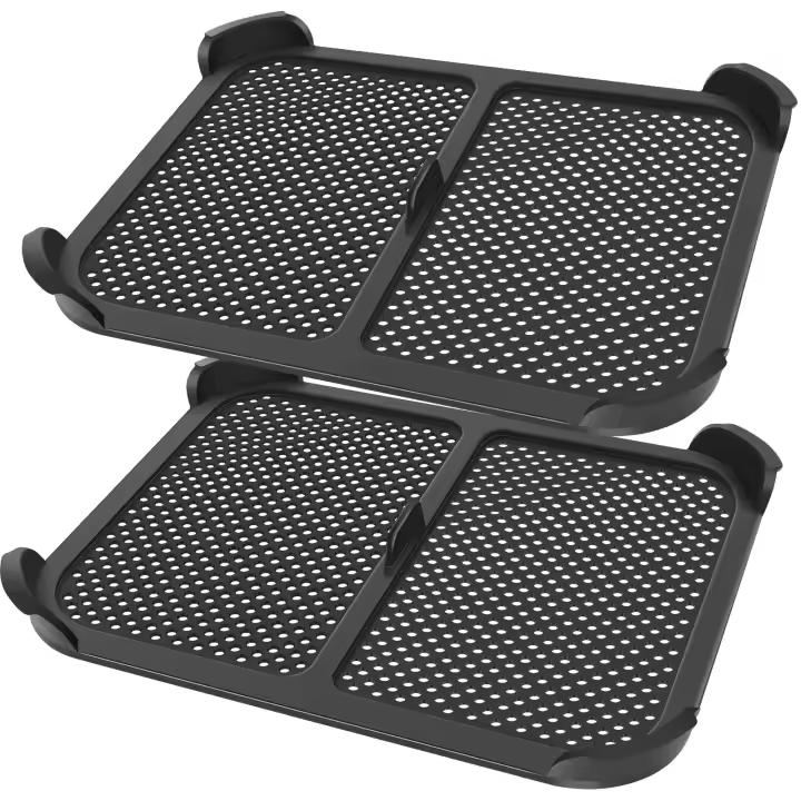 2Pcs Guardia Contra Salpicaduras Para Air Fryer Accesorios Resistente Al Calor Pantalla De Salpicaduras Para Aceite Compatible Con Ninja AirFryer - 1