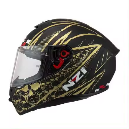 CASCO INTEGRAL NZI TRENDY 2 FLAG NEGRO DORADO 22.06 - 1